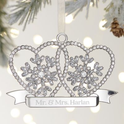 25th wedding anniversary christmas tree ornaments