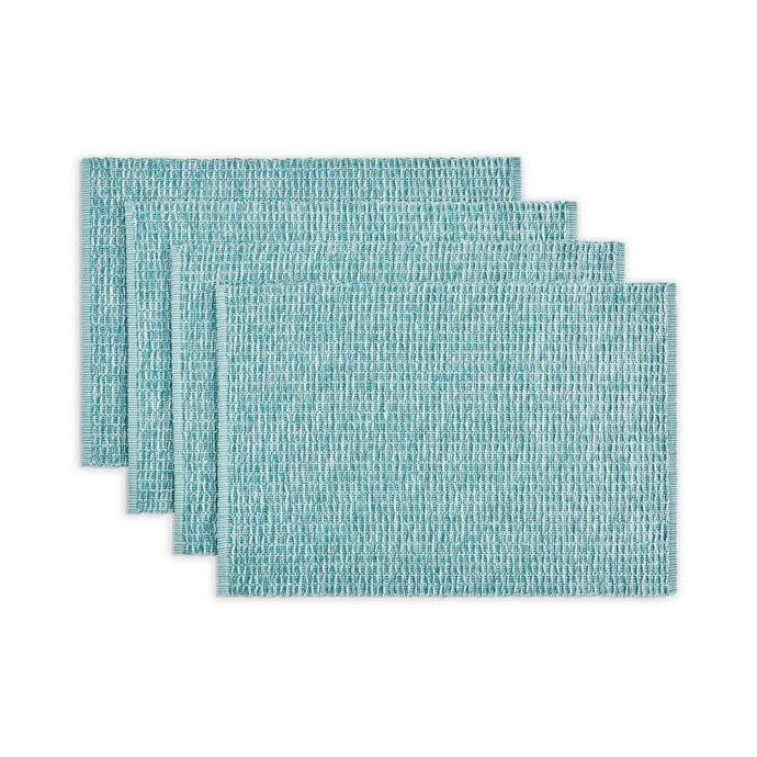 Twist Rib Placemats in Aqua (Set of 4) Bed Bath & Beyond