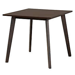 Baxton Studio® Griselle 31.5-Inch Square Dining Table in Dark Brown