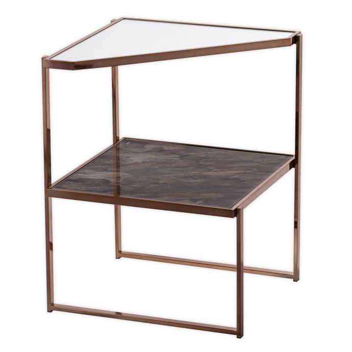 Southern Enterprises Tremmington Side Table In Champagne Bed Bath Beyond