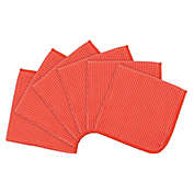 Waffle Microfiber Dish Cloths in Red (Set of 6)