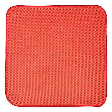 Waffle Microfiber Dish Cloths in Red (Set of 6). View a larger version of this product image.