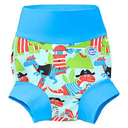 Splash About Happy Nappy Dino Pirates Swim Diaper in Blue