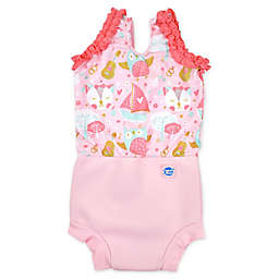 Splash About Happy Nappy Owl and Pussycat Swimsuit in Pink