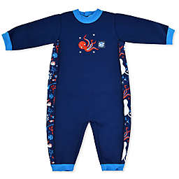 Splash About Warm-In-One Long Sleeve Under the Sea Wetsuit in Blue