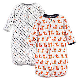 Hudson Baby® Size 3-9M 2-Pack Fox Sleeping Bags in Orange