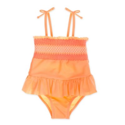 smocked swimsuit one piece