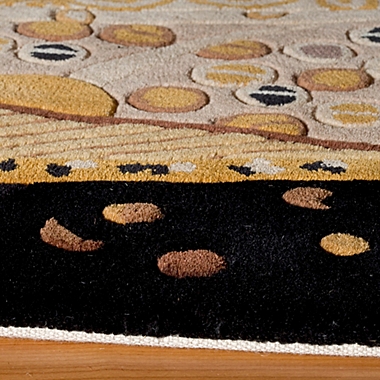 Momeni&reg; New Wave Willow 8&#39; x 11&#39; Area Rug in Black. View a larger version of this product image.