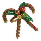 Alternate image 1 for Saro Lifestyle Candy Cane Napkin Rings in Red/Green (Set of 4)