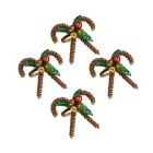 Alternate image 2 for Saro Lifestyle Candy Cane Napkin Rings in Red/Green (Set of 4)