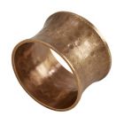 Alternate image 1 for Saro Lifestyle Hammered Napkin Ring in Dark Gold (Set of 4)