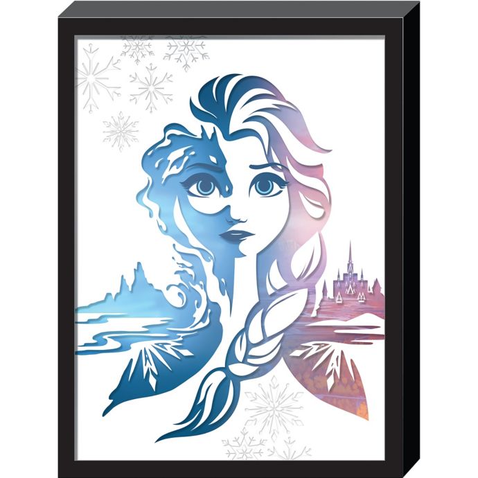 Disney Frozen 2 3d Elsa 15 Inch X 20 Inch Framed Wall Art Bed Bath Beyond