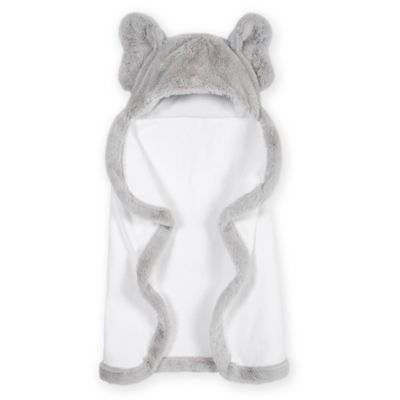 Just Born&reg; Elephant Hooded Towel in Grey