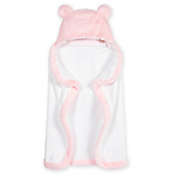 Gerber&reg; Just Born&reg; Bear Hooded Towel in Pink