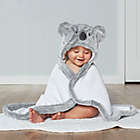 Alternate image 2 for Gerber&reg; Just Born&reg; Koala Hooded Towel in Grey