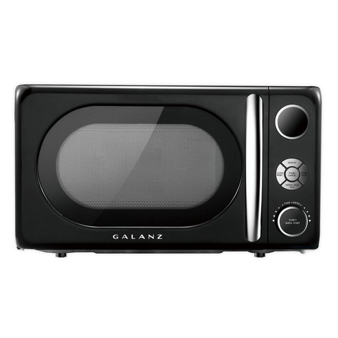 Galanz Retro Styled 0.7 cu. ft. Microwave Oven in Black | Bed Bath & Beyond