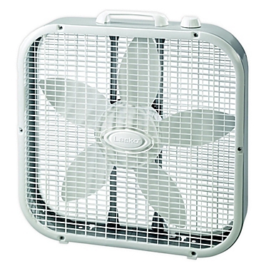 Lasko&reg; 20-Inch 3-Speed Box Fan in Grey. View a larger version of this product image.