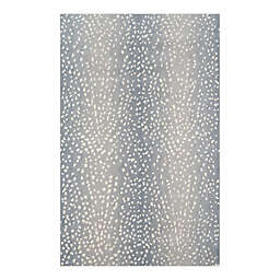 Erin Gates by Momeni Woodland Antelope Hand Tufted Area Rug in Blue
