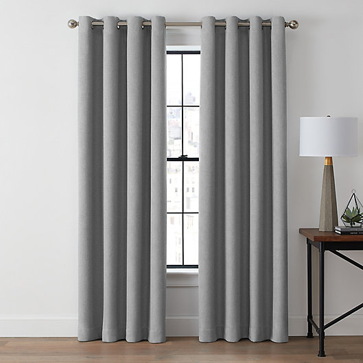 Alternate image 1 for Brookstone® Zadie Grommet 100% Blackout Window Curtain Panel (Single)