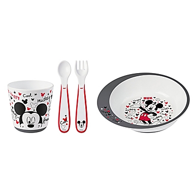 NUK&reg; Mickey Mouse 4-Piece Infant Tableware Set. View a larger version of this product image.