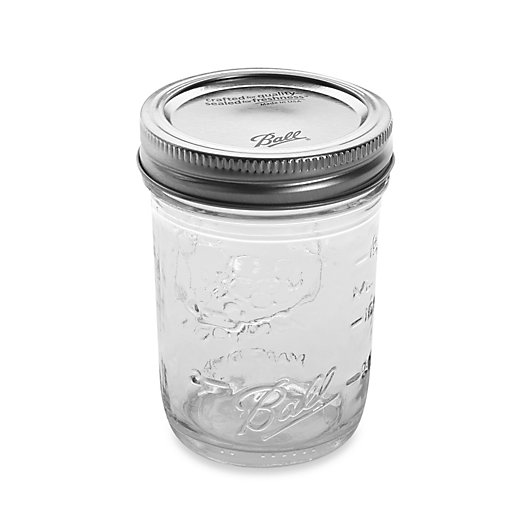 Ball Regular Mouth Clear Glass 16 oz Canning Vintage Wedding Mason Jars Lids 12 