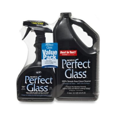 Hope&#39;s&reg; Perfect Glass&reg; 67.6 oz. Refill with 32 oz. Spray Cleaner Value Pack