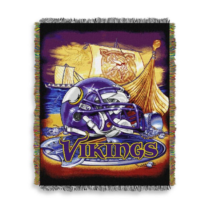Nfl Minnesota Vikings Tapestry Throw Bed Bath Beyond