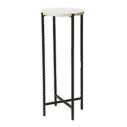 Nigella Round Accent Table in Marble