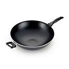 Alternate image 1 for T-fal&reg; Pure Cook Nonstick 14-Inch Aluminum Wok with Helper Handle in Black