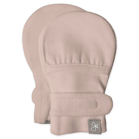 Alternate image 1 for goumi® Organic Cotton Size 3-6M Mittens in Rose