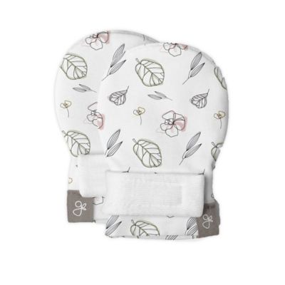 goumi&reg; Preemie Abstract Floral Mitts
