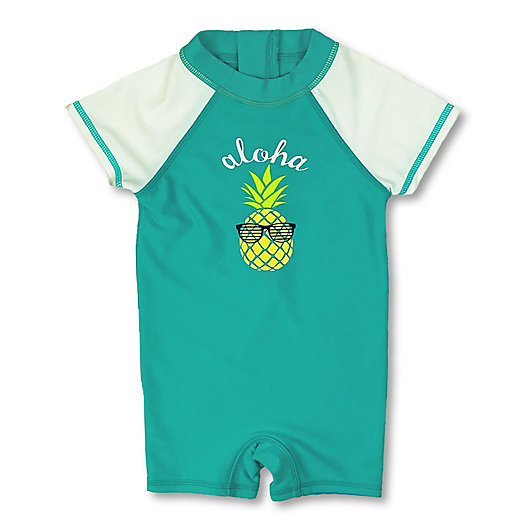 Alternate image 1 for Floatimini Pineapple Scuba Suit in Aqua