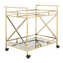 Safavieh Kehlani Bar Cart in Jade/Gold