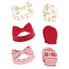 Alternate image 0 for Hudson Baby&reg; 6-Piece Reindeers Headband and Scratch Mitten Set in Red