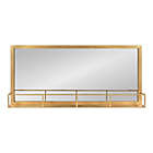 Alternate image 0 for Kate &amp; Laurel&trade; Jackson 18-Inch x 40-Inch Metal Wall Mirror with Shelf in Gold