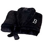 Alternate image 0 for Classic Comfort Personalized Luxury Fleece Robe in Black