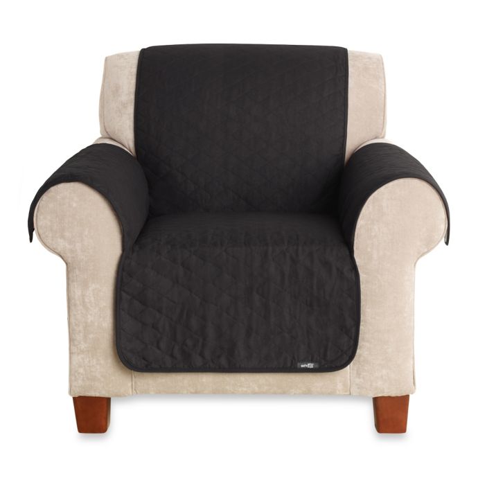 Sure Fit® Cotton Duck Chair Pet Throw in Black Bed Bath & Beyond