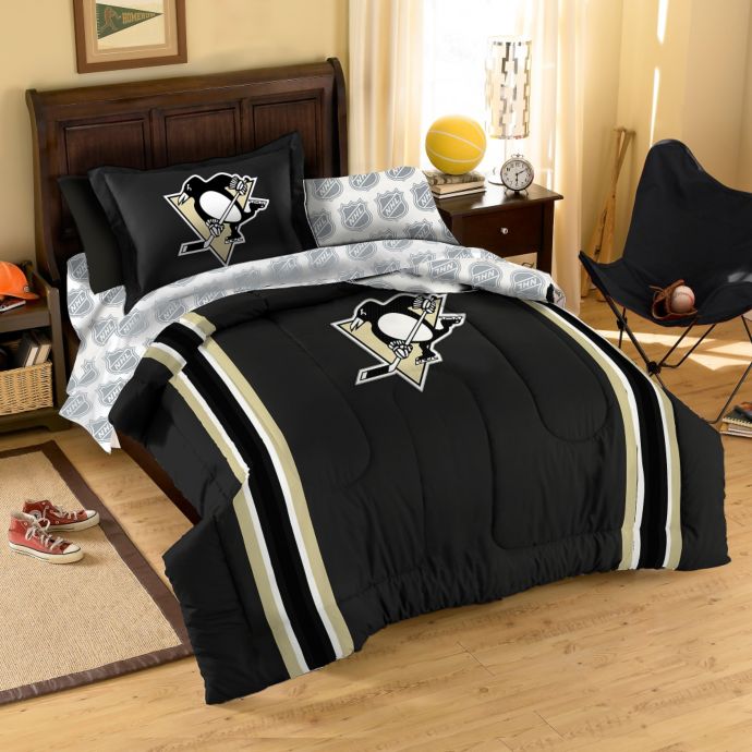 Nhl Pittsburgh Penguins Complete Comforter Set Bed Bath Beyond