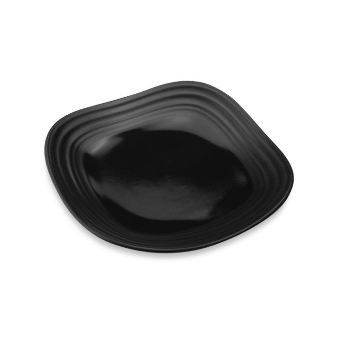 Mikasa® Swirl 6Inch Square Appetizer Plate in Black Bed Bath & Beyond