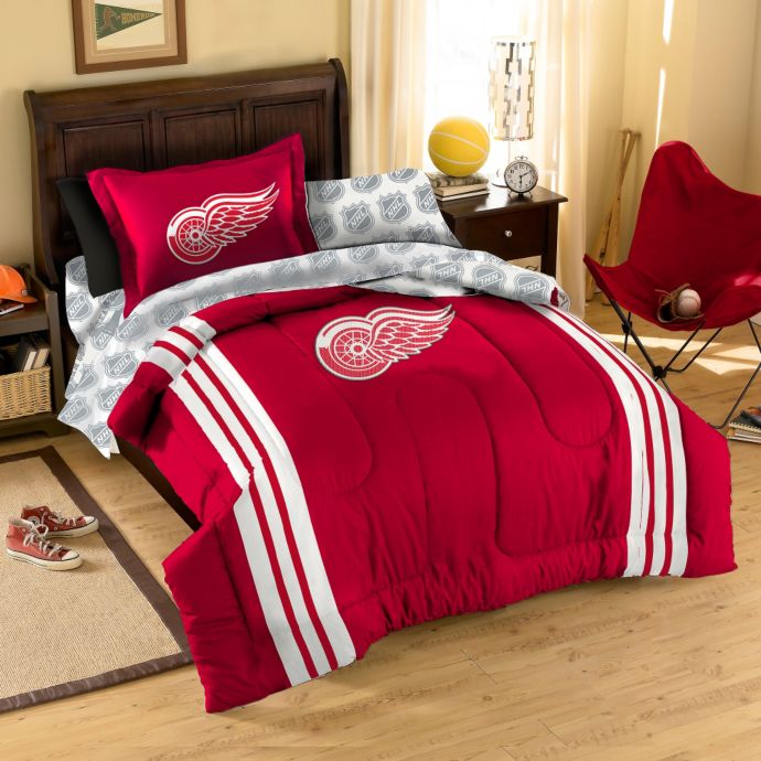 Nhl Detroit Red Wings Complete Comforter Set Bed Bath Beyond