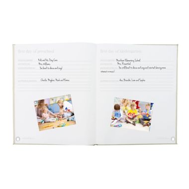 Pearhead&reg; Baby Memory Book and Clean-Touch Ink Pad in Ivory Linen. View a larger version of this product image.