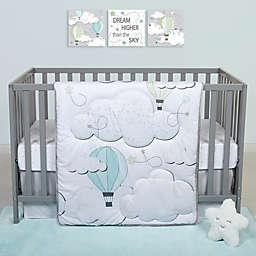 Sammy & Lou Starry Dreams 4-Piece Clouds Crib Bedding Set