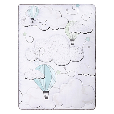 Sammy &amp; Lou Starry Dreams 4-Piece Clouds Crib Bedding Set. View a larger version of this product image.