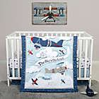 Alternate image 0 for Sammy &amp; Lou Adventure Awaits 4-Piece Explorer Crib Bedding Set in Blue/White
