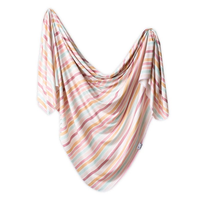 Copper Pearl™ Belle Knit Swaddle Blanket in Pink/Orange buybuy BABY
