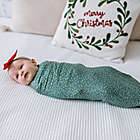 Alternate image 3 for Copper Pearl&trade; Juniper Knit Swaddle Blanket in Green/White