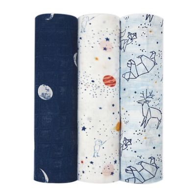 aden + anais&reg; 3-Pack Silky Soft Swaddle Blankets