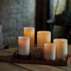Alternate image 3 for Brightly 3-Inch x 6-Inch Pushbutton Flameless Pillar Candle in Ivory