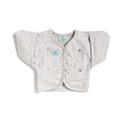ergoPouch&reg; Size 2-6M Organic Cotton Butterfly Cardi in Grey
