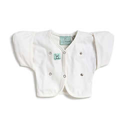 ergoPouch® Size 2-6M Organic Cotton Butterfly Cardi in White